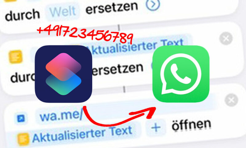 Die "Kurzbefehle"-App auf iOS bietet die Möglichkeit, alltägliche Aufgaben effizient zu automatisieren. Ein praktisches Beispiel ist das Erstellen eines Kurzbefehls, mit dem du eine Telefonnummer direkt aus deiner Zwischenablage in WhatsApp öffnen kannst. In diesem Blogbeitrag zeige ich dir Schritt für Schritt, wie du einen Kurzbefehl erstellst, der eine Telefonnummer über wa.me öffnet – die kopierte Nummer sollte im internationalen Format sein, also mit +49 beginnen.